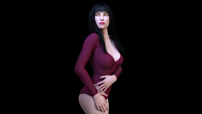 Обои картинки фото 3д графика, люди , people, фон, взгляд, девушка