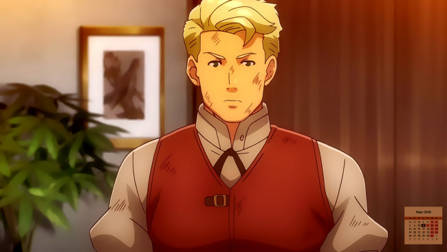 Обои картинки фото календари, аниме, мужчина, 2018, взгляд