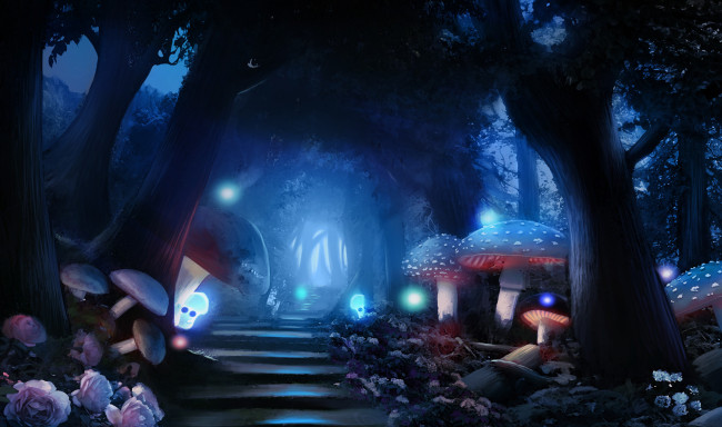 Обои картинки фото фэнтези, пейзажи, лес