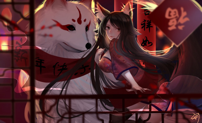 Обои картинки фото аниме, животные,  существа, tagme, artist