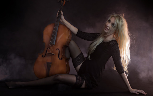 Обои картинки фото музыка, -другое, виолончель, девушка