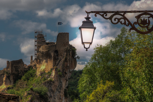 Обои картинки фото penne castle, города, замки франции, замок, горы