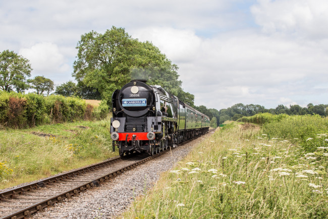 Обои картинки фото техника, паровозы, локомотив, состав