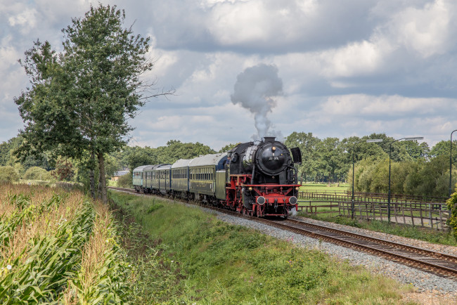 Обои картинки фото техника, паровозы, состав, локомотив