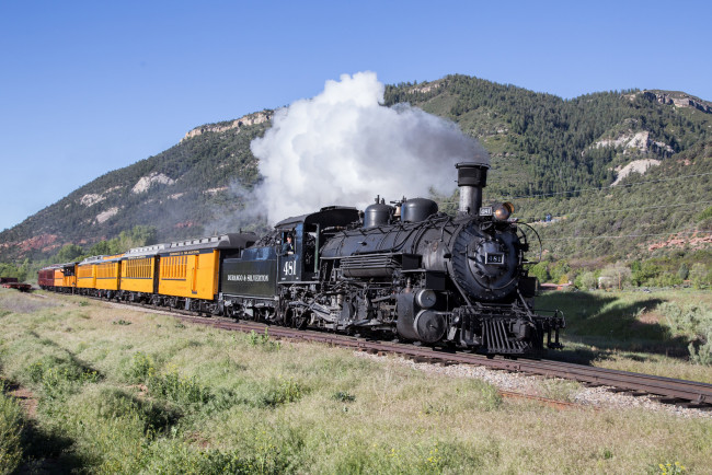 Обои картинки фото техника, паровозы, состав, локомотив