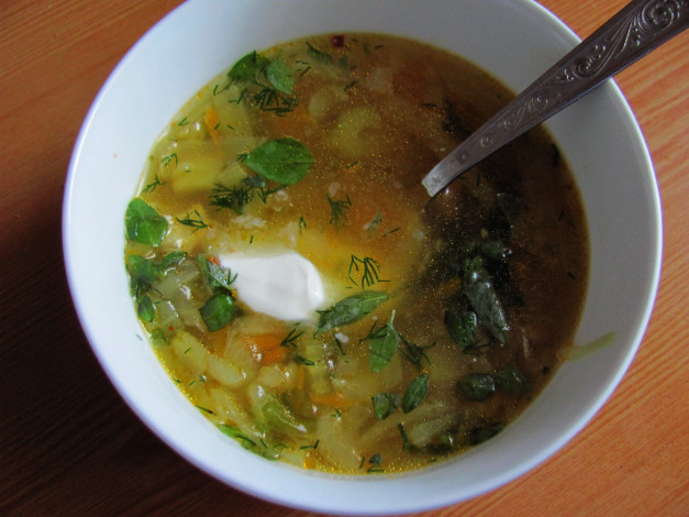 Обои картинки фото еда, первые блюда, щи