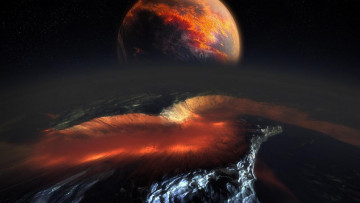 Картинка космос арт планеты поверхность