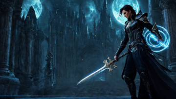 Картинка 3д+графика фантазия+ fantasy нейросети графика нейроарт ai art нейронные сети рисунки нейро искусство нейрографика graphics neuroart neural networks drawings neuro neurography created by dave воин маг с мечем