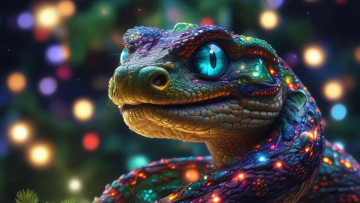 обоя праздничные, - разное , новый год, нейросети, графика, нейроарт, ai, art, нейронные, сети, рисунки, нейро, искусство, нейрографика, graphics, neuroart, neural, networks, drawings, neuro, neurography, новый, год, 2025