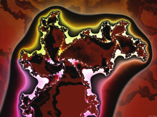 Картинка 3д графика fractal фракталы фон цвета