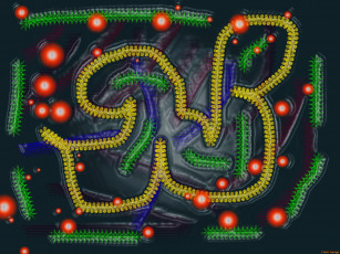 Картинка 3д графика fractal фракталы фон цвета