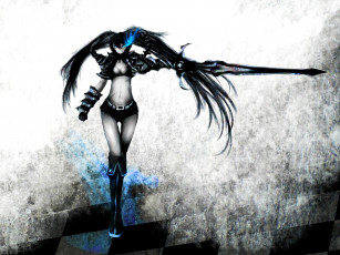 Картинка аниме black rock shooter