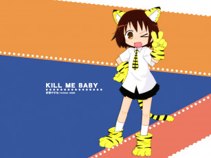 обоя аниме, kill, me, baby, девушка