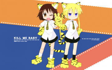 обоя аниме, kill, me, baby, девушки