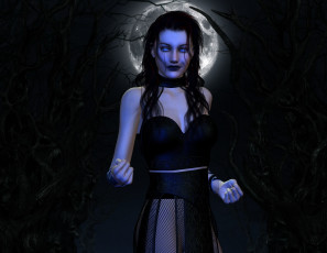 Картинка 3д+графика люди+ people девушка взгляд фон