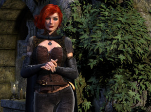 Картинка 3д+графика люди+ people девушка взгляд фон