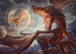 Картинка фэнтези драконы дракон