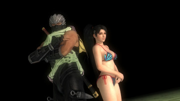 Картинка 3д+графика аниме+ anime девушка взгляд фон ниндзя