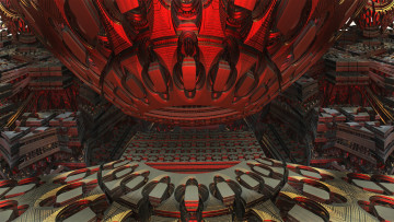 Картинка 3д+графика фракталы+ fractal узор фон цвета