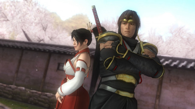 Обои картинки фото 3д графика, аниме , anime, девушка, взгляд, фон, оружие, парень