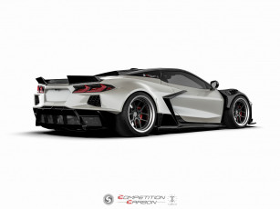 Картинка автомобили 3д chevrolet corvette c8 competition carbon stance