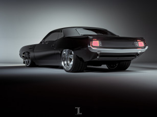 Картинка автомобили 3д plymouth hemi cuda barracuda american muscle stance classic car