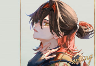 Картинка аниме genshin+impact парень