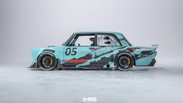 Картинка автомобили 3д lada 2105 vaz widebody kit carbon stance