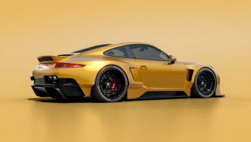 обоя автомобили, 3д, porsche, 911, carrera, widebody