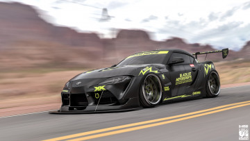 Картинка автомобили 3д toyota supra pandem