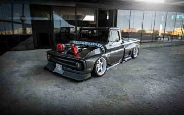 Картинка автомобили 3д chevrolet c10 widebody twin turbo