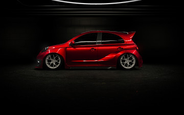 Картинка автомобили 3д nissan micra widebody