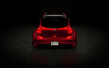 Картинка автомобили 3д nissan micra widebody