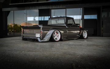 Картинка автомобили 3д chevrolet c10 widebody twin turbo