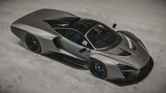 Обои картинки фото автомобили, 3д, mclaren, senna, longtail