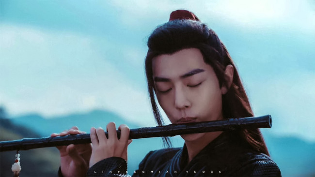 Обои картинки фото кино фильмы, the untamed, вэй, усянь, флейта