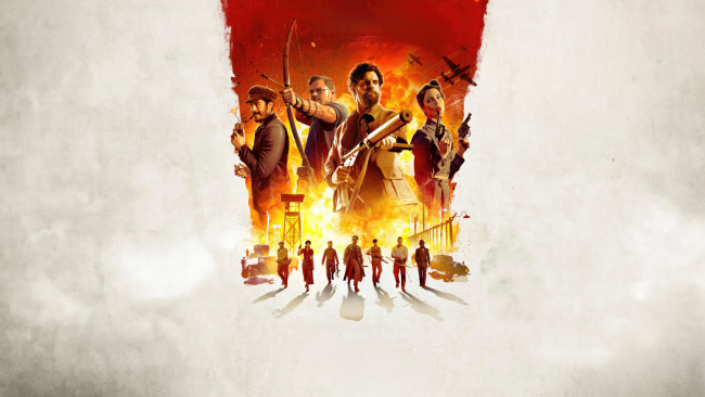 Обои картинки фото the ministry of ungentlemanly warfare ,  2024 , кино фильмы, -unknown , другое, министерство, неджентльменских, дел, боевик, драма, военный, история, henry, cavill, alan, ritchson, eiza, gonzalez, гай, ричи