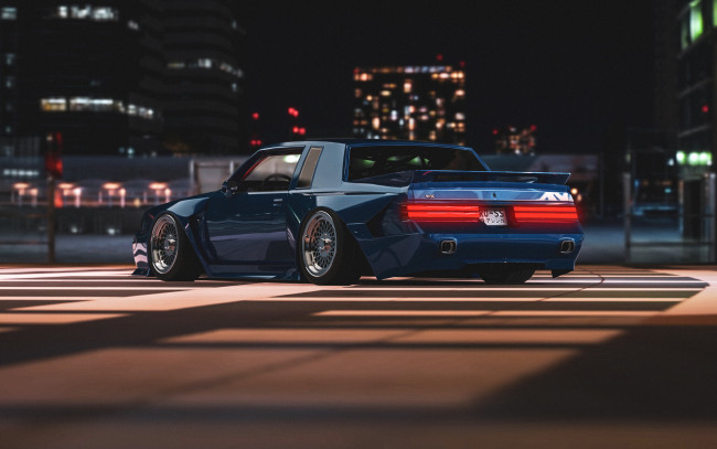 Обои картинки фото автомобили, 3д, buick, regal, gnx, widebody