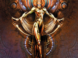 обоя фэнтези, роботы, киборги, механизмы