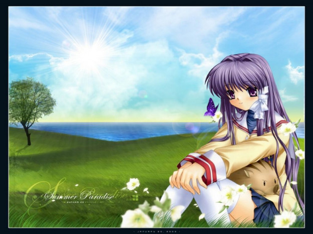 Обои картинки фото аниме, clannad