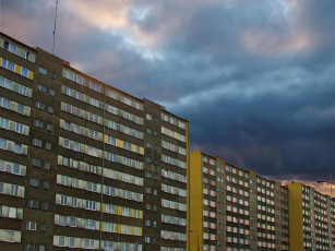 Картинка города здания дома