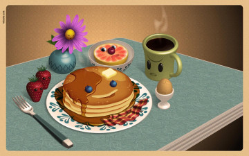 Картинка рисованные еда