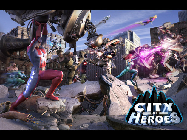 Обои картинки фото city, of, heroes, видео, игры