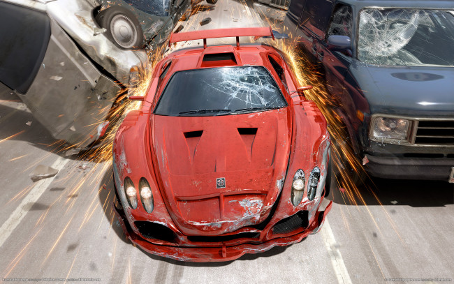 Обои картинки фото burnout, revenge, видео, игры