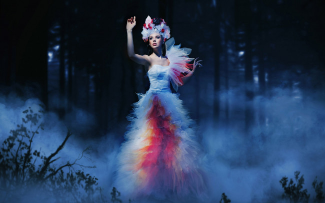 Обои картинки фото -Unsort Креатив, девушки, unsort, креатив, платье