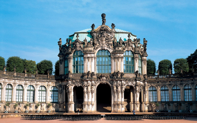 Обои картинки фото города, дрезден, германия, zwinger, palace, wallpavillon