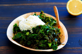 Картинка еда салаты +закуски салат сметана шпинат