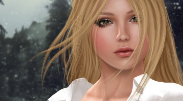 Картинка 3д+графика portraits+ портрет блондинка