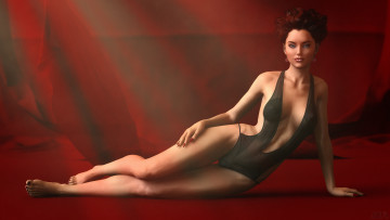 Картинка 3д+графика people+ люди девушка взгляд