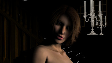 Картинка 3д+графика portraits+ портрет девушка взгляд